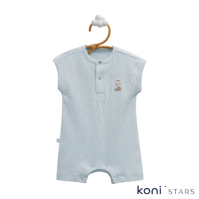 Caramell Hello boy Син ромпър за бебе - CR-TKK2457-PEMBE R1