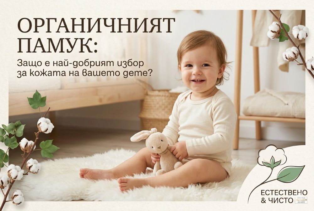 Organic cotton R Органичен памук: Защо е най-добрият избор