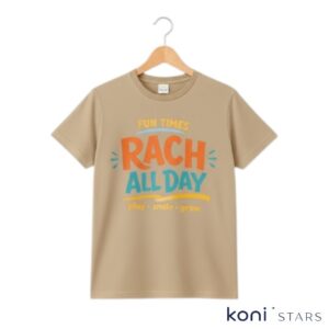 Детска тениска пясъчна Fun Times Rach R01