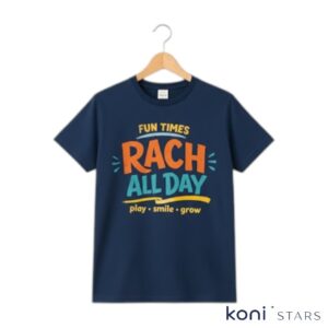 Детска тениска тъмносиня Fun Times Rach R01