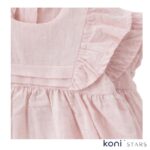 Лятна муселинена рокля Mini lady Розов за бебе Caramell 06