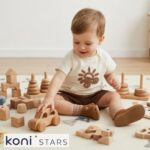 Бебешки комплект памук кафяв Fun Summer Caramell - Image 5