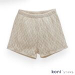 Бебешки ленен комплект бежов Lace Flowers Caramell CR-TKK2447-BEJ R3