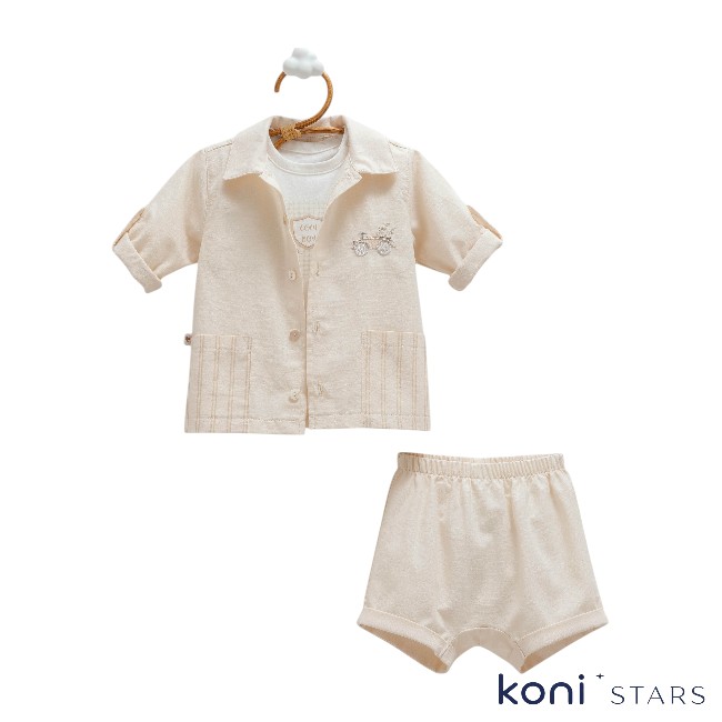 Комплект 3 части бежов New Linen Caramell CR-TKE2439-BEJ R1