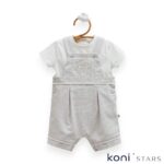 Сив гащеризон и тениска New Linen Caramell CR-SLE2436-GRI R1