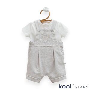 Сив гащеризон и тениска New Linen Caramell CR-SLE2436-GRI R1